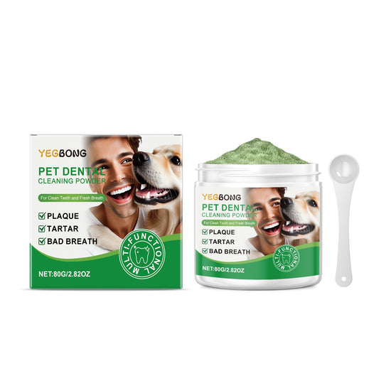 Polvo Dental para Perros – Limpieza de Dientes y Aliento Fresco