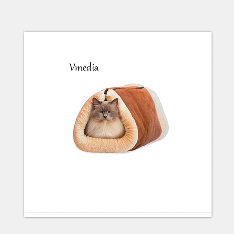 Cama Túnel 2 en 1 para Gatos – Descanso + Juego Antiestrés