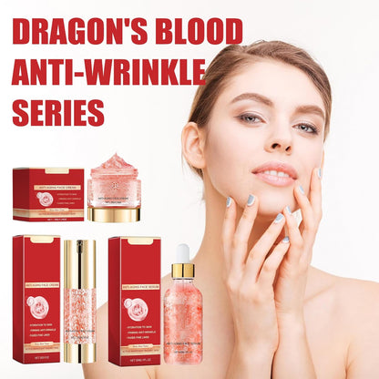 Crema Sangre De Dragón, 30Ml Suero Antiarrugas Sangre De Dragón Y 30G Crema Antiarrugas Sangre De Dragón, Reduce La Pigmentación Y Las Líneas De Expresión, Serum