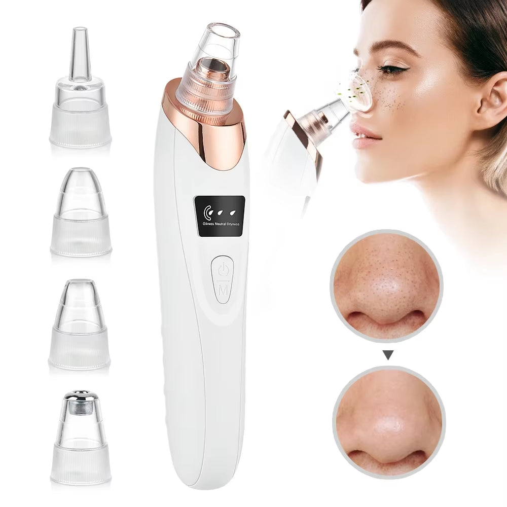 Blackhead Remover Vacuum Pore Adsorber Face Cleaner Electric Pimple Acne Black Head Removal Rechargeable Face Cleaning Tool
