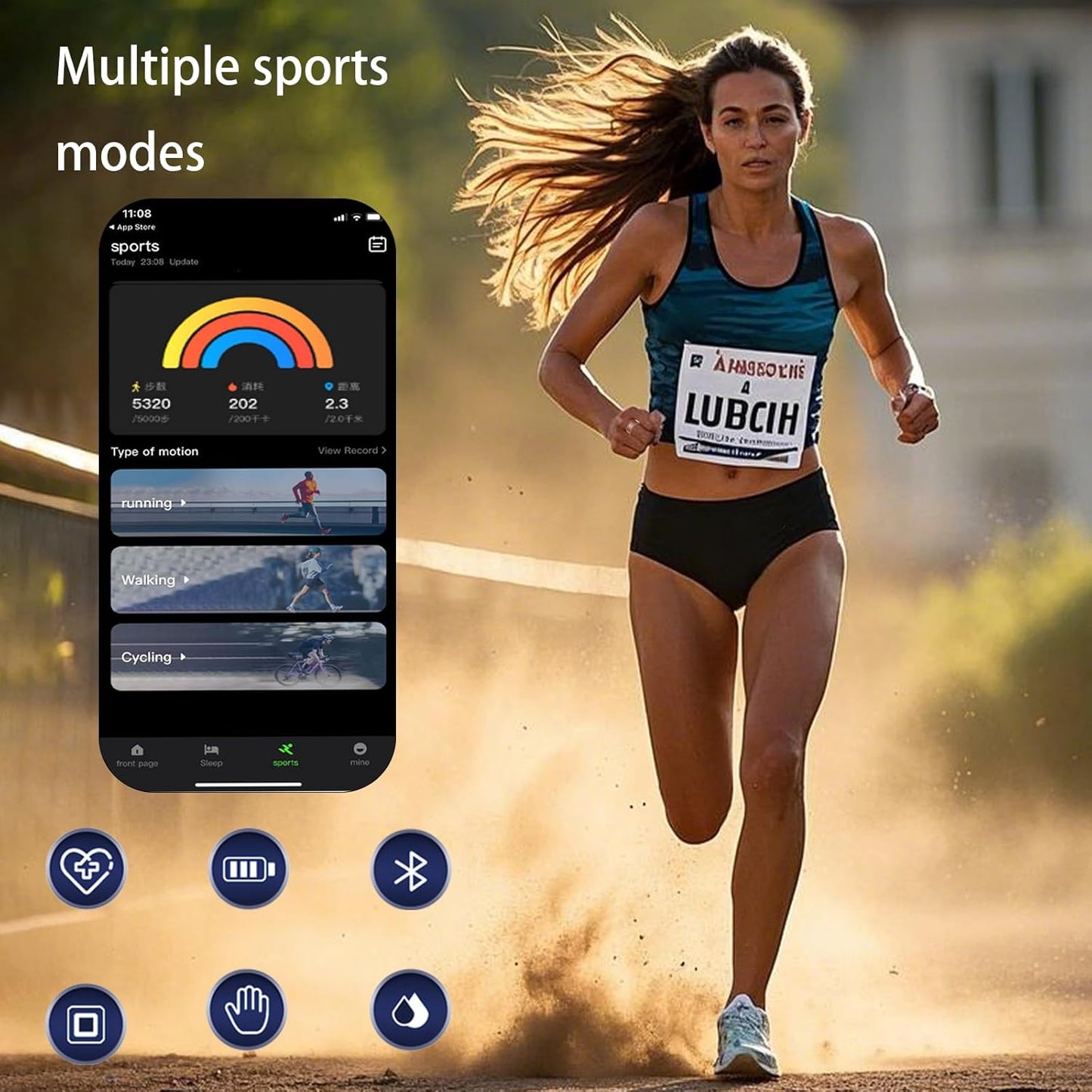 Anillo Inteligente Con Frecuencia Cardíaca, Oxígeno En Sangre, Estrés, Monitor De Sueño, Monitor De Pasos, Resistente Al Agua Hasta 10 ATM (Negro, 12)