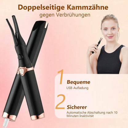 Rizador De Pestañas Calefactable, Rizador De Pestañas Eléctrico, Rizador De Pestañas Con USB, 3 Modos De Temperatura, 15 Segundos, Calentamiento Rápido Para Pestañas Postizas Auténticas, Buen