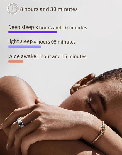 Anillo Inteligente Para Hombres Y Mujeres, Anillos Inteligentes De Salud, Oxígeno En Sangre, Monitor De Presión Arterial, Monitor De Fitness, Monitor De Frecuencia Cardíaca, Sueño, Podómetro, Contador