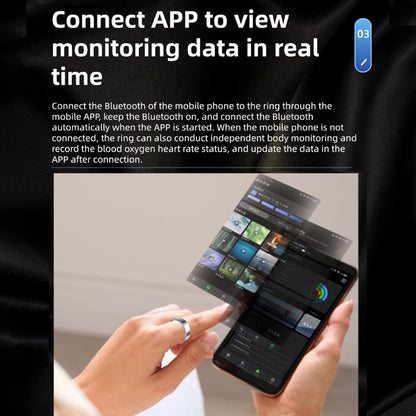 Anillo Inteligente Con Frecuencia Cardíaca, Oxígeno En Sangre, Estrés, Monitor De Sueño, Monitor De Pasos, Resistente Al Agua Hasta 10 ATM (Negro, 12)